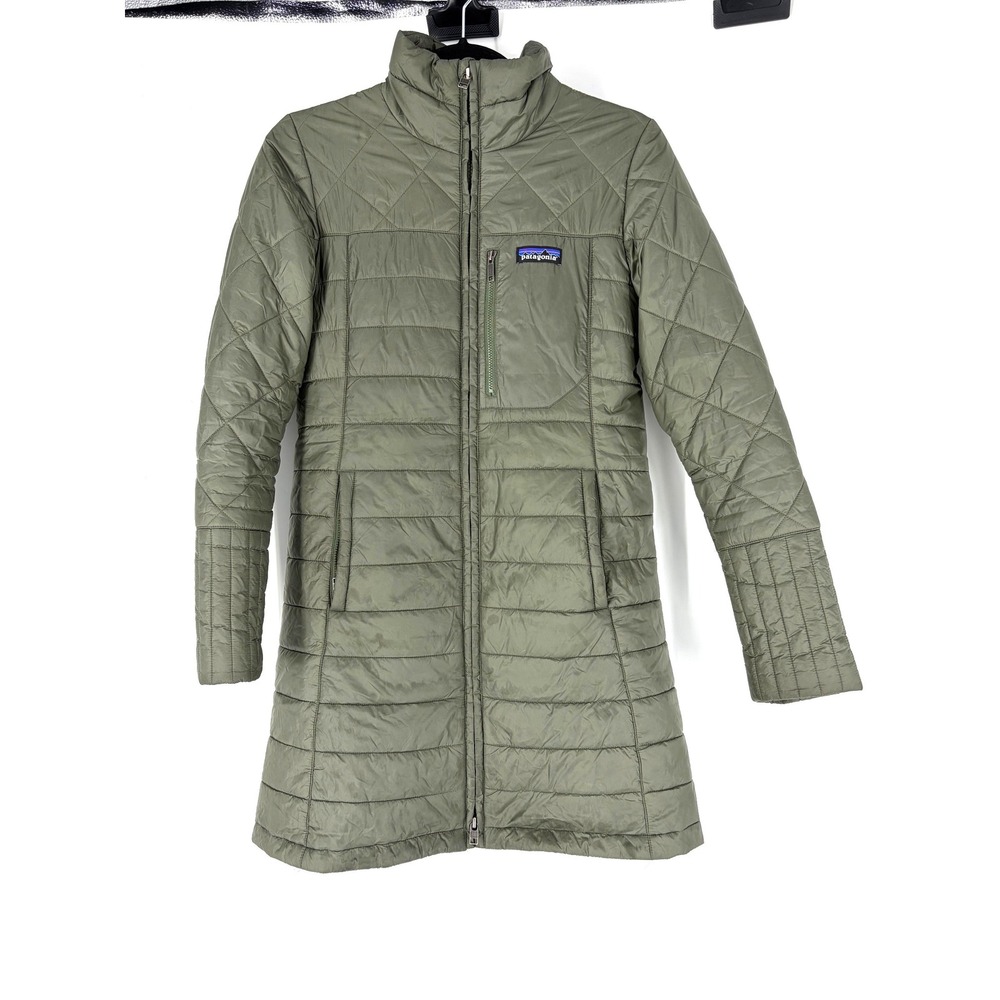 Patagonia Radalie Parka XS Womens Fatigue Green Quilted Insulated Jacket 27695